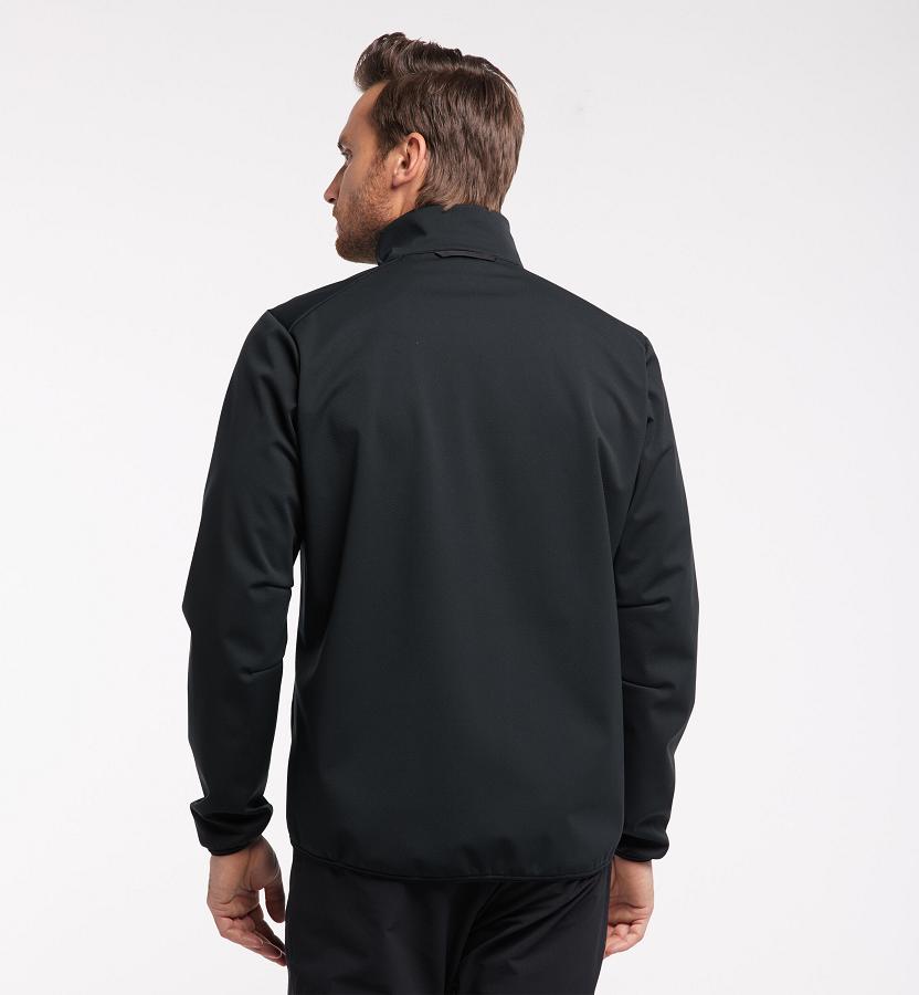 Haglöfs Mens Multi Flex Softshell Jacket Black New Zealand 36172SBHE